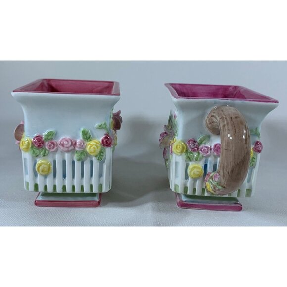 Vintage 2002 Royal Albert OCR Cottage Cream Sugar Set Old Country Roses Pattern - Picture 2 of 16